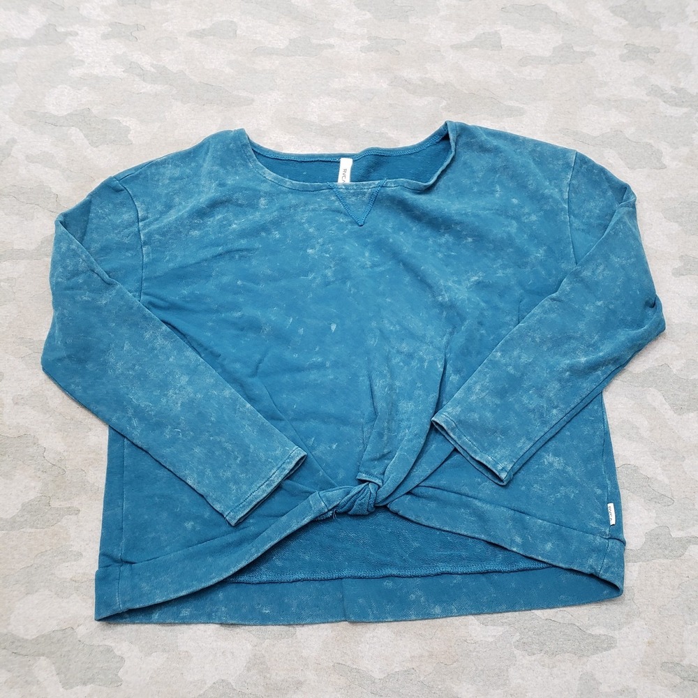 RVCA Sweatshirt Womens Large Blue Pullover Long Sleeve
